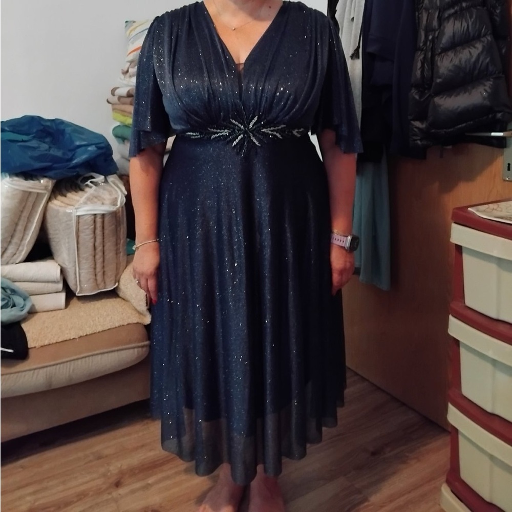 Blue sparkly dress